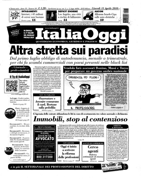 Italia oggi : quotidiano di economia finanza e politica